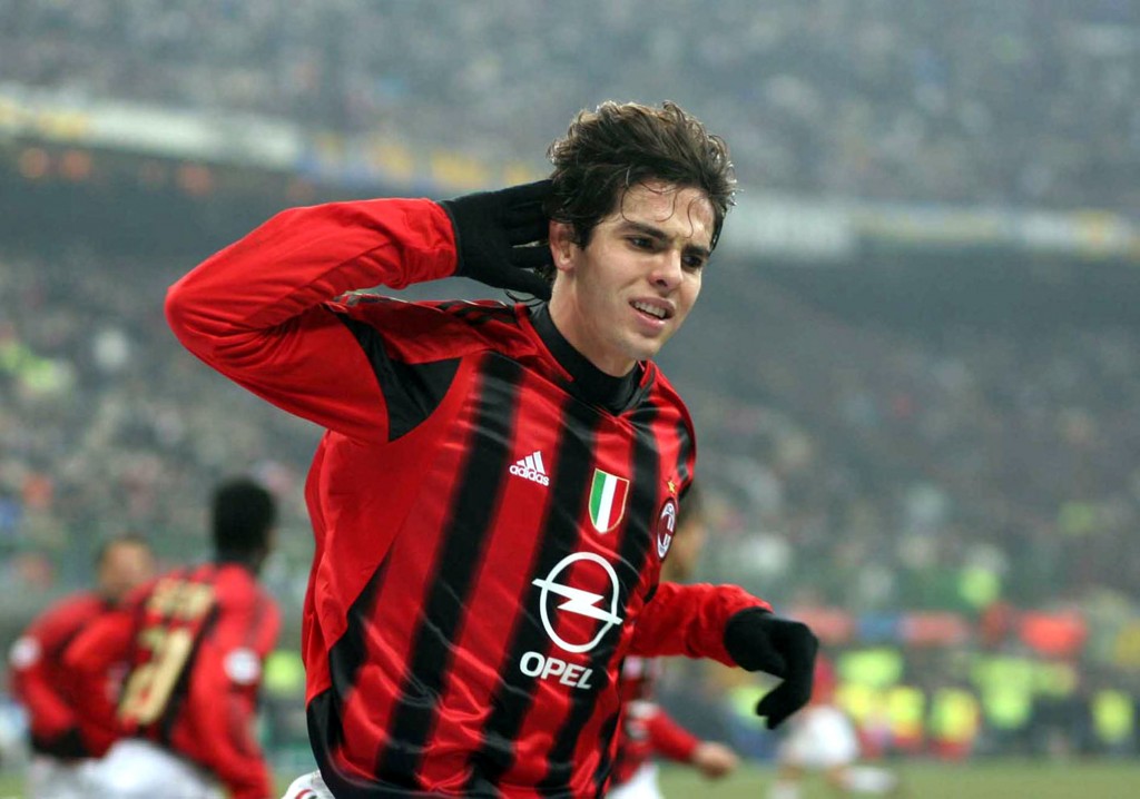 Kaká, um dos responsáveis pela força da marca Milan no Brasil