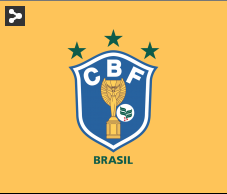 Escudo do Brasil nas Copas de 1982 com o ramo de café.