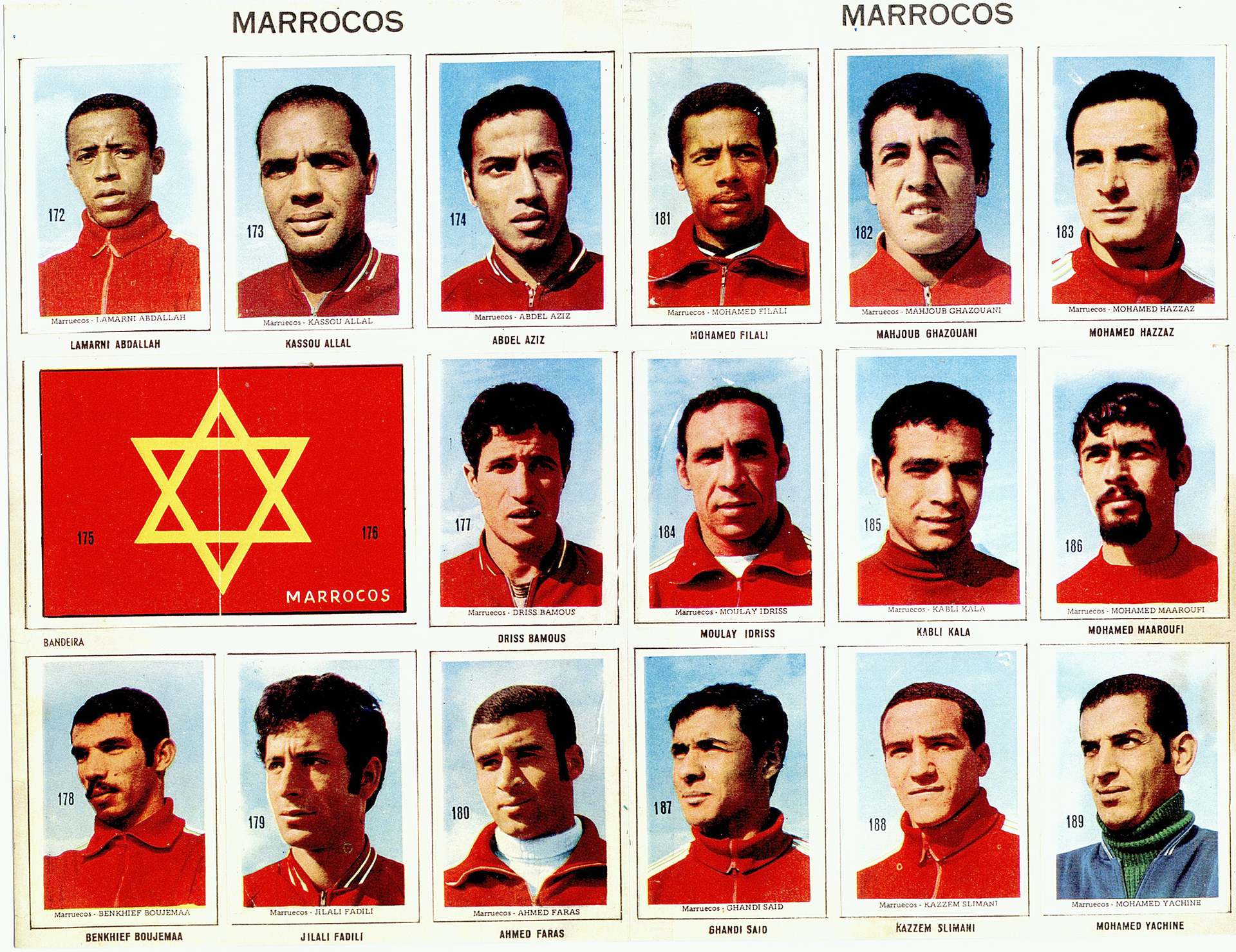 Resultado de imagem para marrocos FUTEBOL 1970