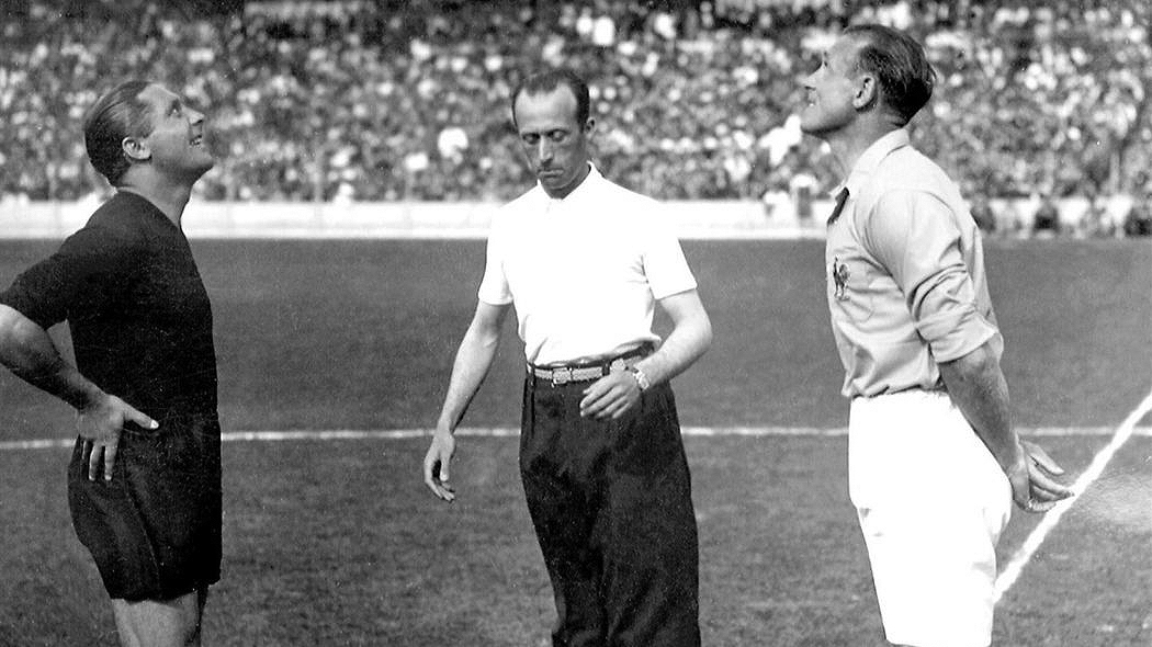 1938 Giuseppe Meazza et Etienne Mattler