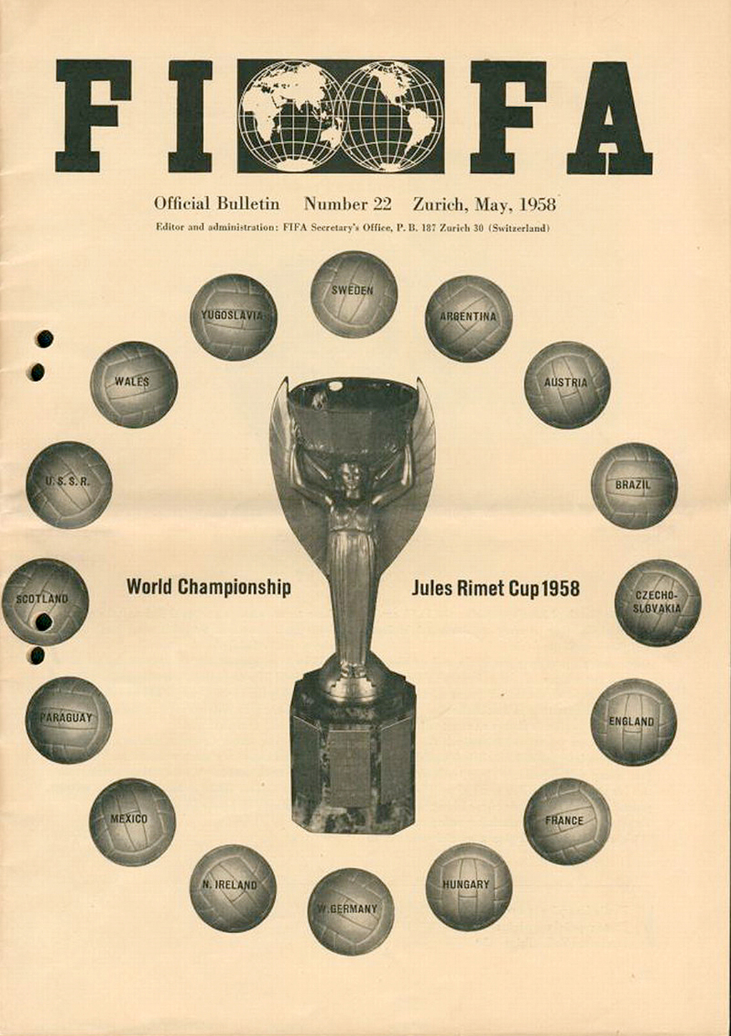 1958 FIFA Magazin world cup tratada