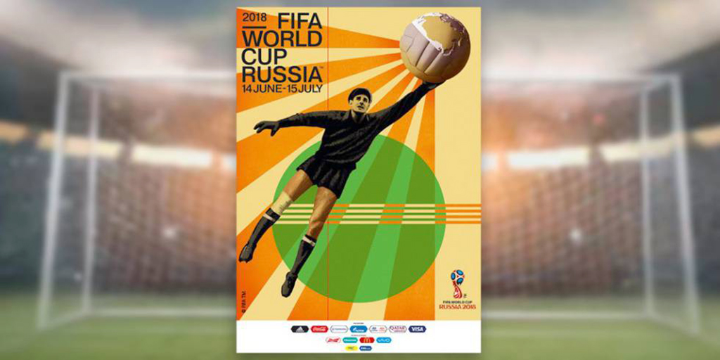 Poster oficial da Copa da Rússia 2018